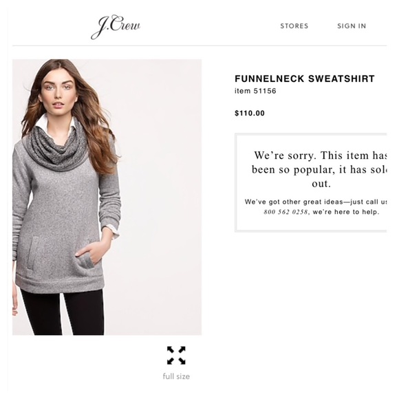 J. Crew Funnelneck Sweatshirt - Picture 6 of 7